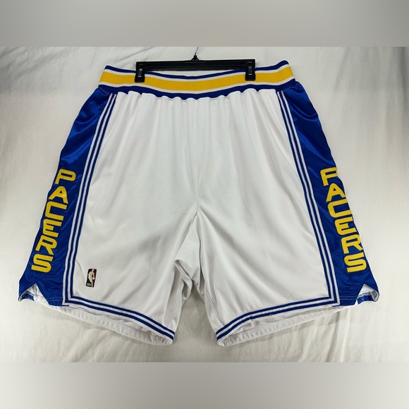 Indiana Pacers Team Issued Adidas Climalite Basketball Shorts Mens 52 Player 55